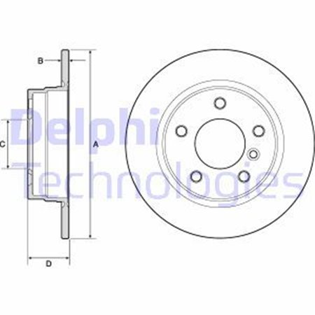 BG2624 Brake Disc DELPHI