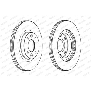 DDF2327C  Brake disc FERODO 