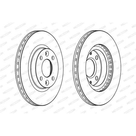 DDF2327C Brake Disc FERODO