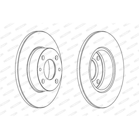 DDF083 Brake Disc FERODO