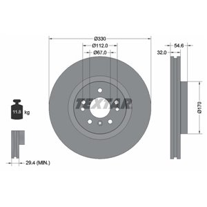 92150605 Bromsskiva TEXTAR - Top1autovaruosad