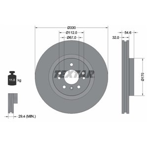 92150605 Тормозной диск TEXTAR - Top1autovaruosad