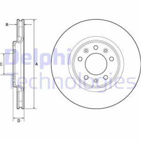 BG4806C Brake Disc DELPHI