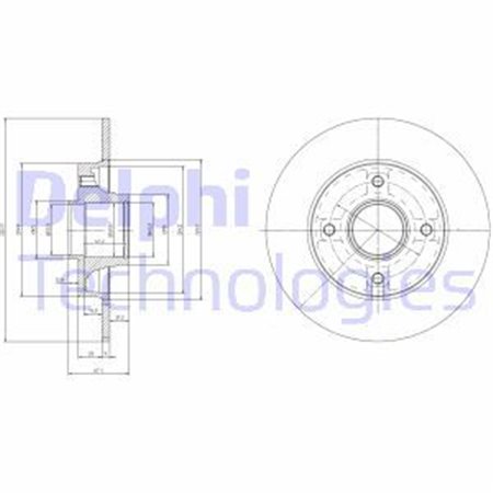 BG9021RS Brake Disc DELPHI