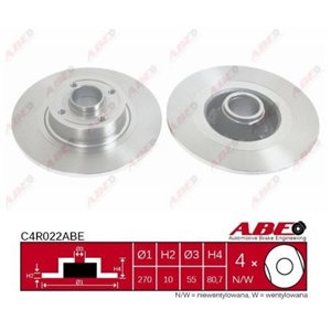 C4R022ABE Brake Disc ABE - Top1autovaruosad