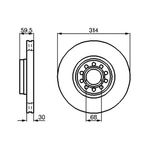 0 986 478 617  Brake disc BOSCH 