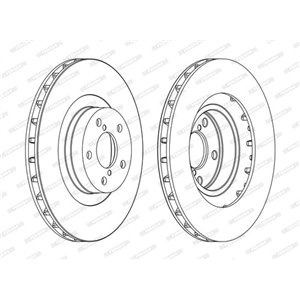 DDF1175C  Brake disc FERODO 