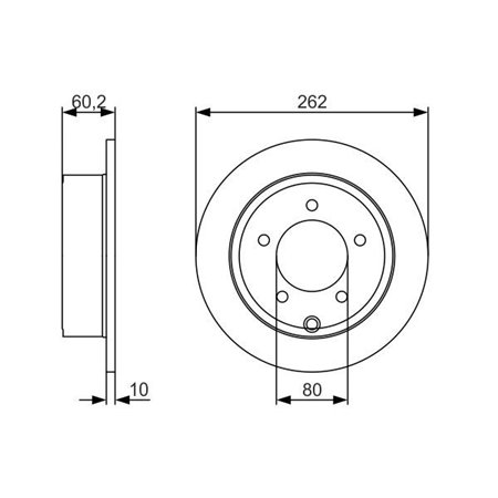 0 986 479 A39 Тормозной диск BOSCH