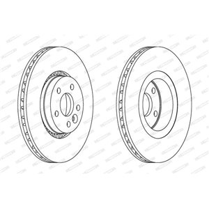 DDF1607C-1 Brake Disc FERODO - Top1autovaruosad