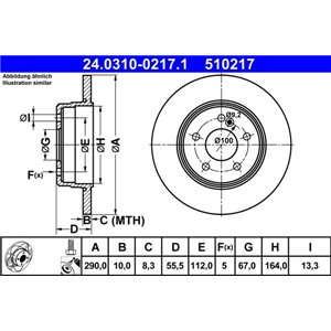 24.0310-0217.1 Тормозной диск ATE - Top1autovaruosad