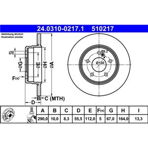 24.0310-0217.1 Тормозные диски ATE   TEVES     