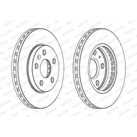 DDF1721C Brake Disc FERODO