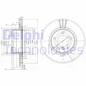 BG3870 Brake Disc DELPHI - Top1autovaruosad