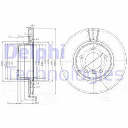 BG3870 Bromsskiva DELPHI