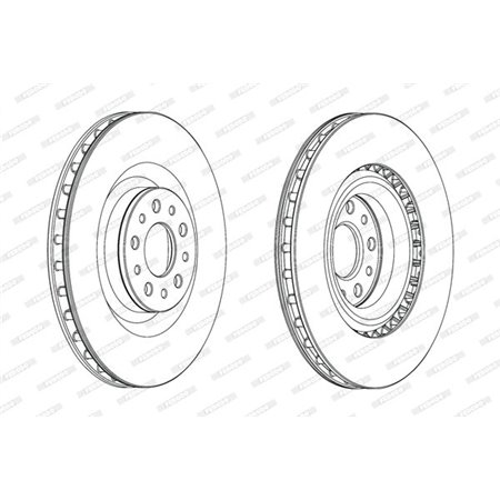 DDF2289C Brake Disc FERODO