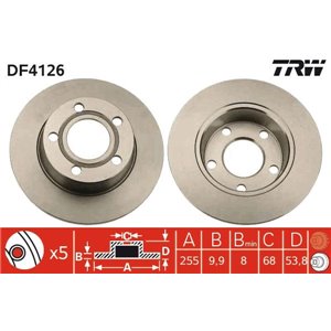 DF4126 Brake Disc TRW - Top1autovaruosad