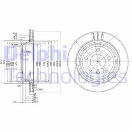 BG3042 Bromsskiva DELPHI