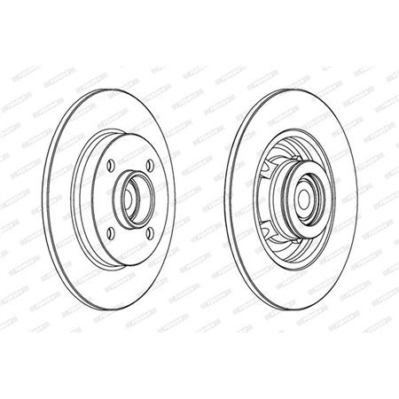 DDF1561-1 Brake Disc FERODO