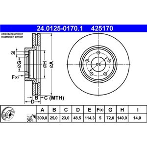 24.0125-0170.1 Тормозной диск ATE - Top1autovaruosad