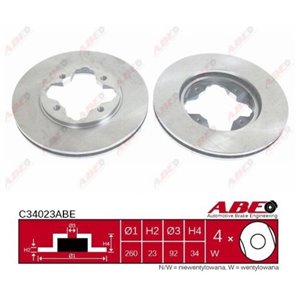 C34023ABE  Brake disc ABE  - Top1autovaruosad