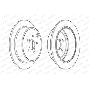 DDF1883C Тормозной диск FERODO     