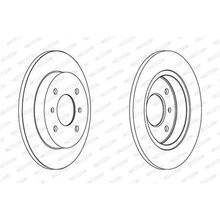 DDF267C Brake Disc FERODO