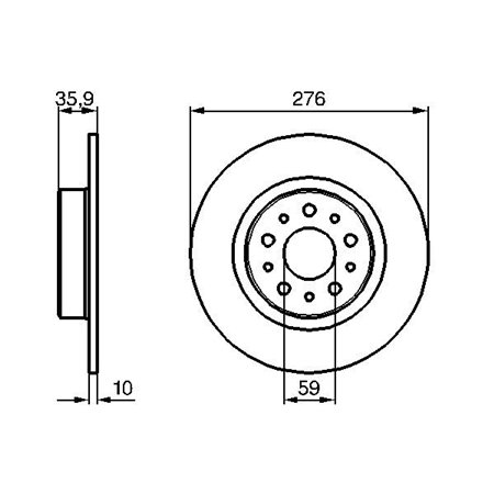 0 986 479 120 Brake Disc BOSCH