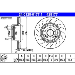 24.0128-0177.1 Тормозной диск ATE - Top1autovaruosad