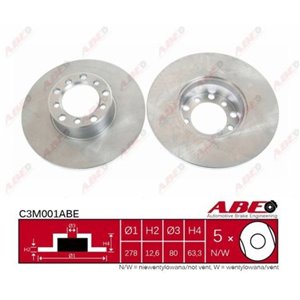C3M001ABE  Brake disc ABE  - Top1autovaruosad