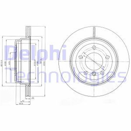 BG4243C Bromsskiva DELPHI