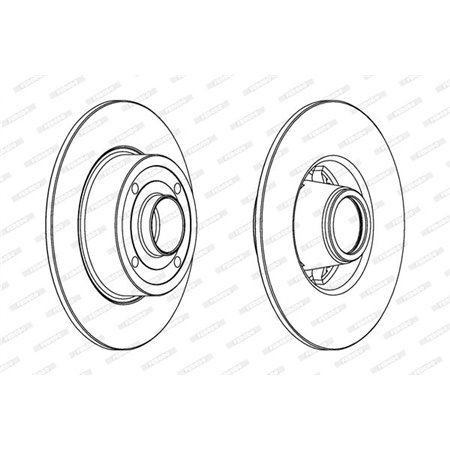 DDF1369C-1 Brake Disc FERODO