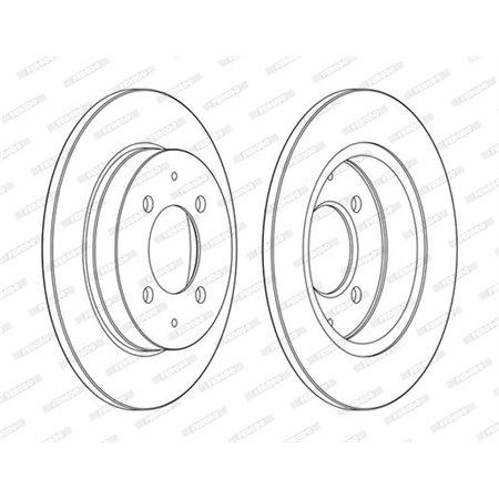 DDF1622C Тормозной диск FERODO