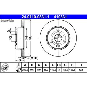 24.0110-0331.1 Тормозной диск ATE     