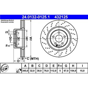 24.0132-0125.1 Bromsskiva ATE - Top1autovaruosad