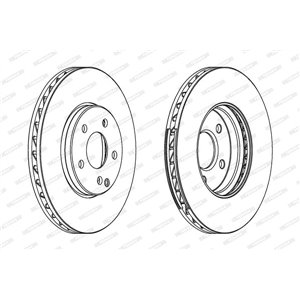 DDF1638C-1 Brake Disc FERODO - Top1autovaruosad