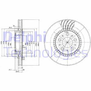 BG9514 Тормозной диск DELPHI - Top1autovaruosad