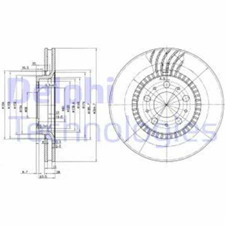 BG9514 Bromsskiva DELPHI