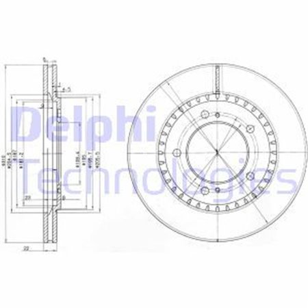 BG3821 Jarrulevy DELPHI