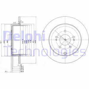 BG4035 Тормозной диск DELPHI     