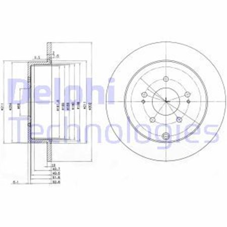 BG4035 Bromsskiva DELPHI