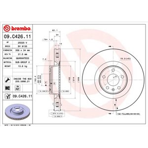 09.C426.11 Bromsskiva BREMBO - Top1autovaruosad