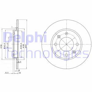 BG2800 Тормозной диск DELPHI - Top1autovaruosad