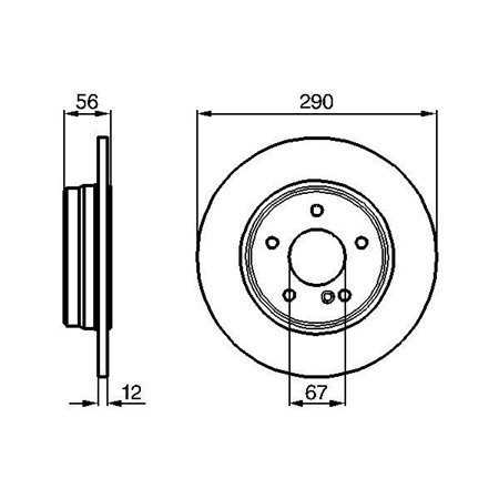 0 986 478 899 Тормозной диск BOSCH