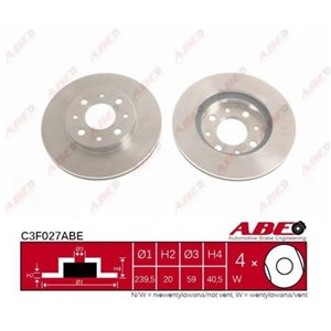 C3F027ABE  Brake disc ABE  - Top1autovaruosad