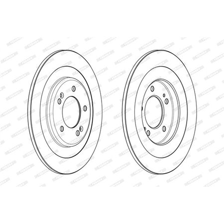 DDF2201C Brake Disc FERODO