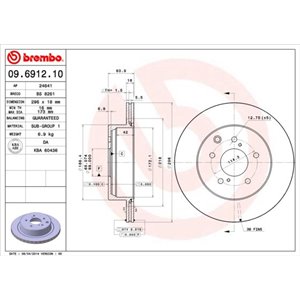 09.6912.10 Bromsskiva BREMBO - Top1autovaruosad