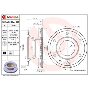 09.A315.10  Piduriketas BREMBO 