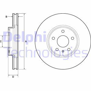 BG4702C Bromsskiva DELPHI - Top1autovaruosad