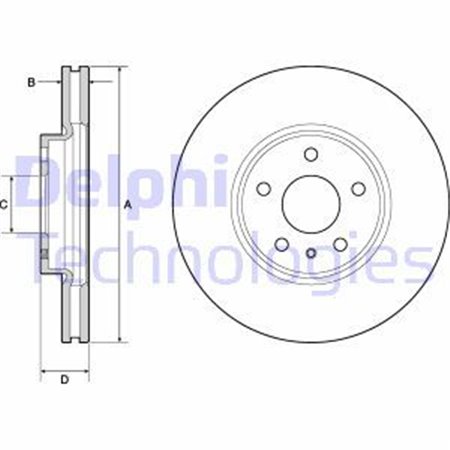 BG4702C Тормозной диск DELPHI