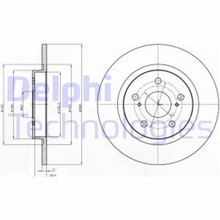 BG4200C Bromsskiva DELPHI